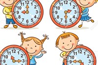 10 câu hỏi trắc nghiệm với tranh dành cho cả gia đình bằng tiếng Anh - Chủ đề "Thời gian"